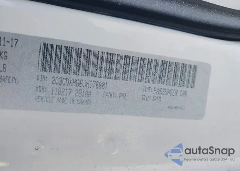 2018 Dodge Charger Sxt Plus Rwd from USA, damaged, VIN 2C3CDXHG6JH176001